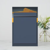 Midnight Oranje Stationery Briefpapier (Staand voorkant)