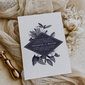 Midnight Orchid bruiloft uitnodiging