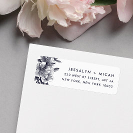 Midnight Orchid Return-adres Etiket