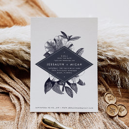 Midnight Orchid Save the Date Kaart