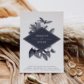 Midnight Orchid Save the Date Kaart