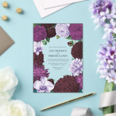 Midnight Orchid, Velvet Aubergine & Misty Mauve Acryl Uitnodigingen (Insitu (Huwelijk))