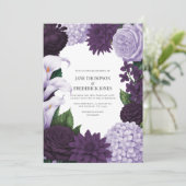 Midnight Orchid, Velvet Aubergine & Misty Mauve Kaart (Staand voorkant)