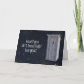 Midnight Outhouse Grappig Word Goed Kaart (Voorkant)