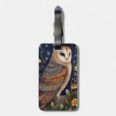 Midnight Owl Bagagelabel (Achterkant verticaal)