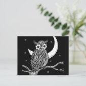Midnight Owl Briefkaart (Staand voorkant)