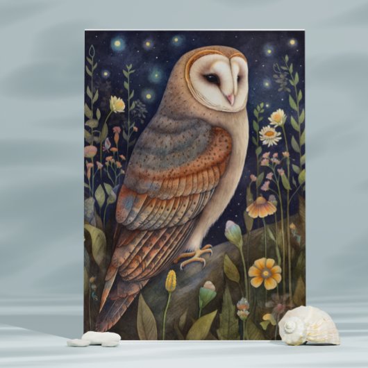Midnight Owl Briefkaart