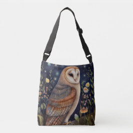 Midnight Owl Canvas tas Cross-Body of Shoulder