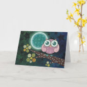 Midnight Owl Kaart (Gele Bloem)