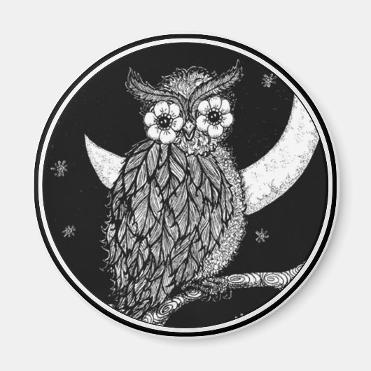 Midnight Owl Magnet (Voorkant)