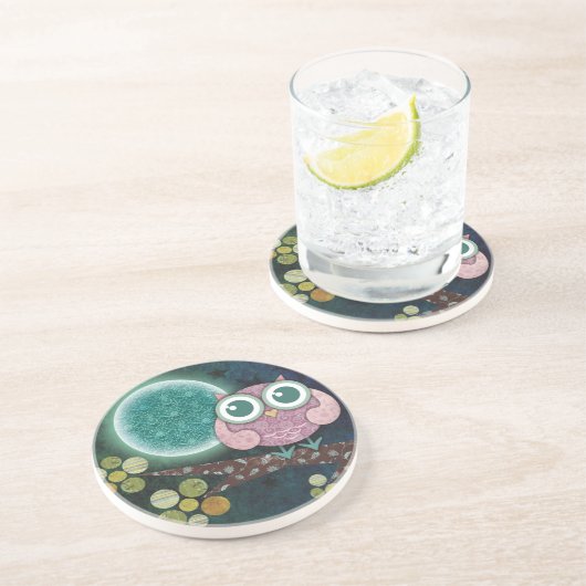 Midnight Owl Onderzetter (Zijkant)