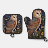 Midnight Owl Ovenwant & Pannenlap Set (Voorkant)