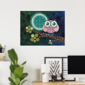 Midnight Owl Poster (Thuiskantoor)