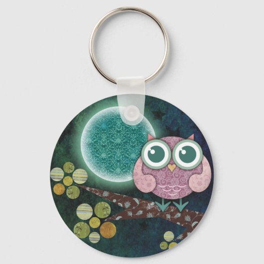 Midnight Owl Sleutelhanger (Voorkant)