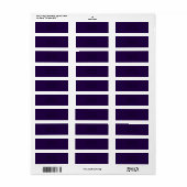Midnight Paars Etiket (Full Sheet)