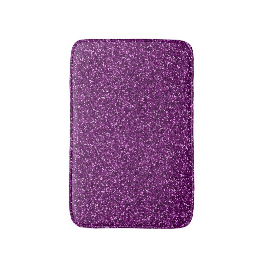 Midnight Paarse Glitter Badmat (Voorkant Verticaal)