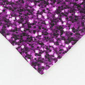 Midnight Paarse Glitter Fleece Deken (Hoek)