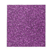 Midnight Paarse Glitter Notitieblok (Voorkant)