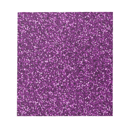 Midnight Paarse Glitter Notitieblok (Voorkant)