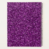 Midnight Paarse Glitter Planner (Achterkant)