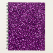 Midnight Paarse Glitter Planner (Voorkant)