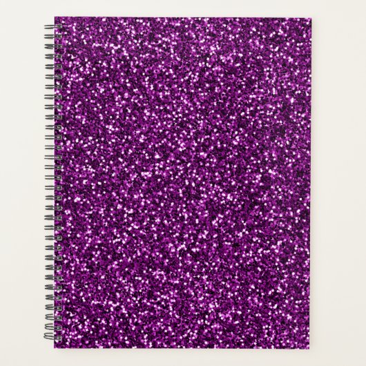 Midnight Paarse Glitter Planner (Voorkant)