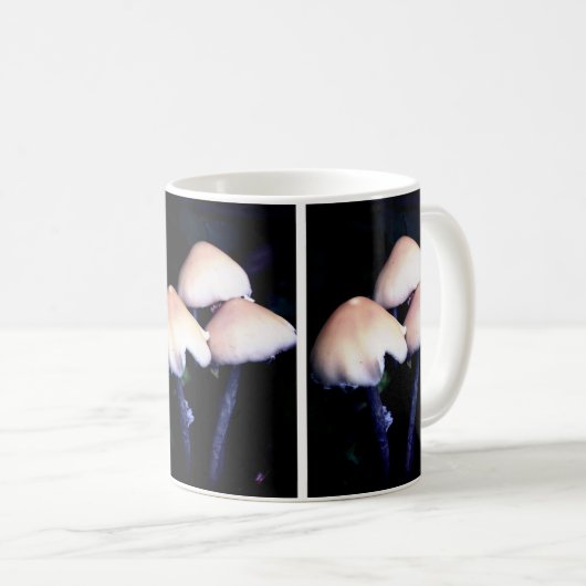 Midnight Paddenstoelen Natuur Koffiemok (Voorkant rechts)