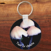 Midnight paddenstoelen Natuur op maat Sleutelhanger (Voorkant)