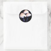 Midnight Paddenstoelen Natuur Ronde Sticker (Tas)