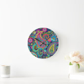 Midnight Paisley Ronde Klok (Huis)
