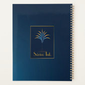 Midnight Palm Collectie Luxury Navy Blue Planner (Achterkant)