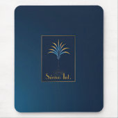 Midnight Palm Collectie Navy blauw Muismat (Voorkant)