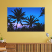 Midnight Palms Canvas Afdruk (Insitu (Woonkamer))