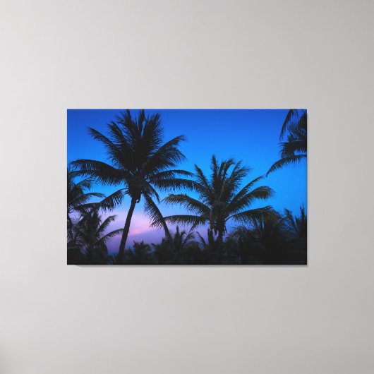 Midnight Palms Canvas Afdruk (Voorkant)