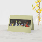 MIdnight party op de feeder card Kaart (Gele Bloem)