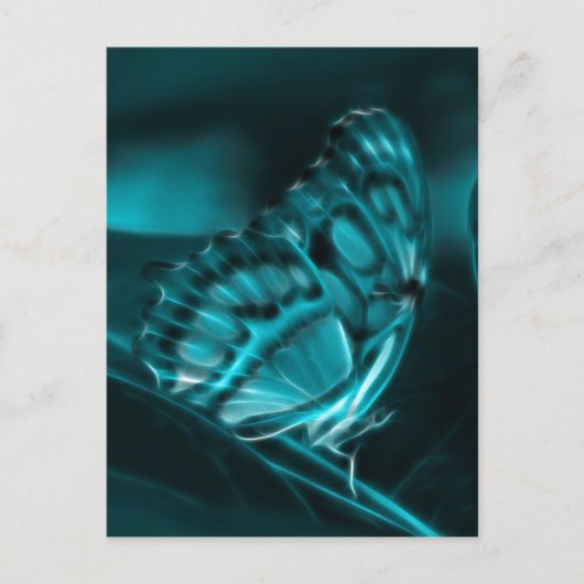 Midnight Passion, Blue Butterfly Kisses Briefkaart (Voorkant)