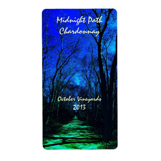 Midnight Path wijnlabels Etiket (Voorkant)