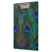 Midnight Peacock Feathers Etching Style Decor Klembord (Links)