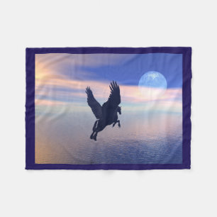 Midnight Pegasus Fleece Deken