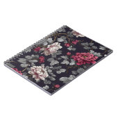 Midnight Peony Botanica Notitieboek (Linkerzijde)