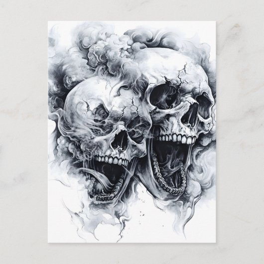 Midnight Phantom Skull Aankondigingskaart (Voorkant)