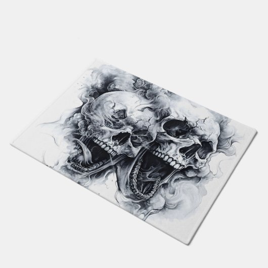 Midnight Phantom Skull Deurmat (Schuin)