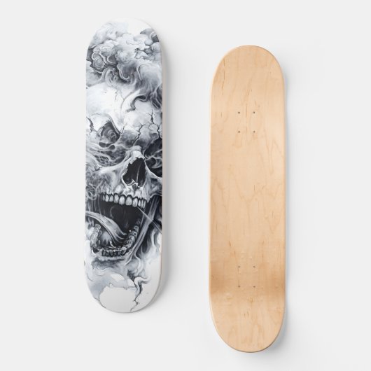 Midnight Phantom Skull Persoonlijk Skateboard (Voorkant)