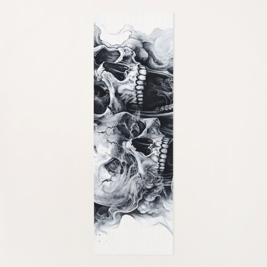 Midnight Phantom Skull Yogamat (Voorkant)