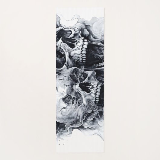 Midnight Phantom Skull Yogamat (Achterkant)