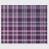 Midnight Plaid Wrapping Paper Roll Cadeaupapier (Vlak)