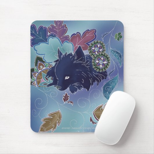 Midnight Pomeranian Mousepad Muismat (Met muis)