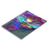 Midnight poppy paarse waterverf schilderij notitieboek (Linkerzijde)