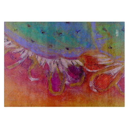 "Midnight Prickly Pear" 8x11 snijplank (Voorkant)