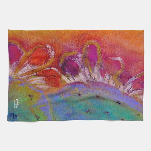 "Midnight Prickly Pear" handdoek (Horizontaal)